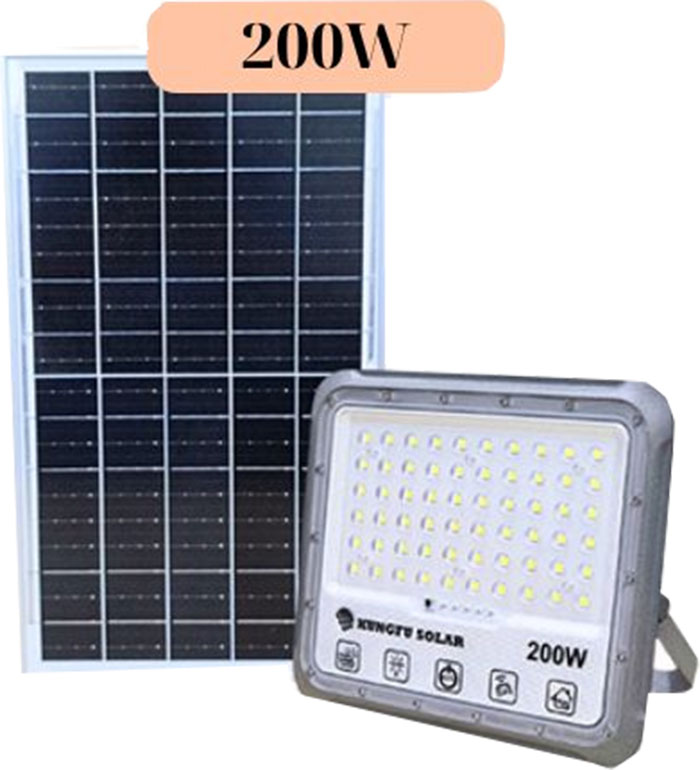 Đèn Pha Chống Chói Năng Lượng Mặt Trời 200W