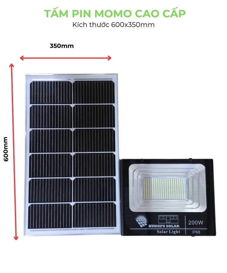 ĐÈN PHA NĂNG LƯỢNG MẶT TRỜI 200W Solar Light 200W