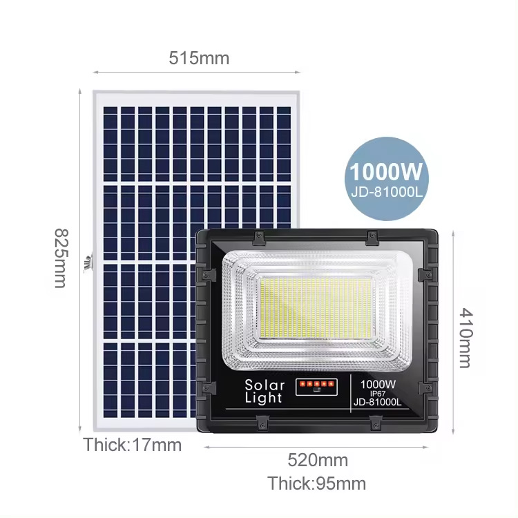 Đèn 1000W - Đèn năng lượng mặt trời JD-81000L 1000W - Solar Light 1000W