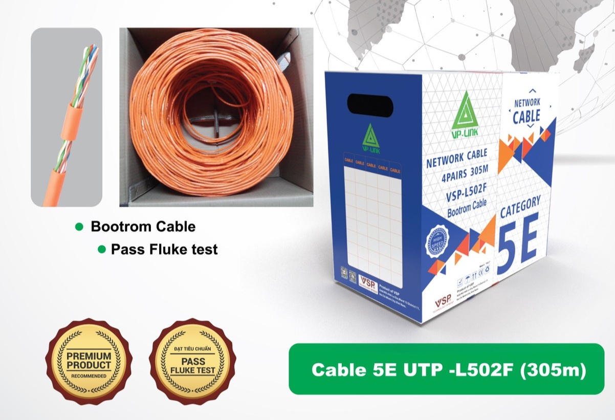 Cáp mạng Cat 5E vision