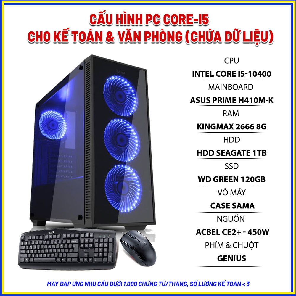 CẤU-HÌNH-PC-I5-CHO-KẾ-TOÁN VĂN PHÒNG VÀ HỌC SINH ( LƯU GIỮ LIỆU )