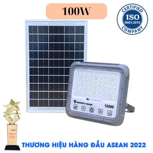 Đèn Pha Chống Chói Năng Lượng Mặt Trời 100W
