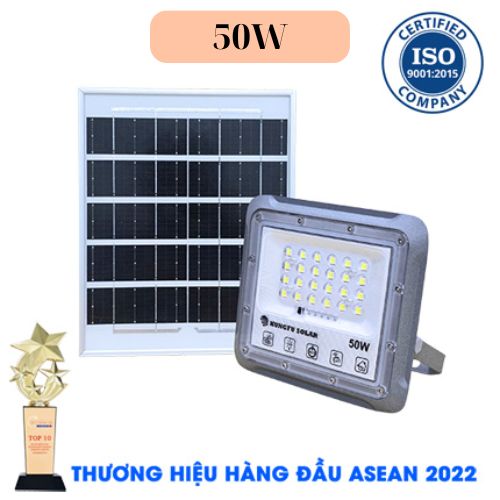 Đèn Pha Chống Chói Năng Lượng Mặt Trời 50W